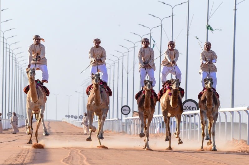 الهجانة السلطانية تشارك في مهرجان الملك عبد العزيز للإبل بالسعودية وفعالية الهجن وكأس العالم 2022 بقطر